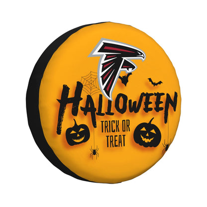 Atlanta Falcons print wheel dust cover Halloween pumpkin lantern printed car tire cover