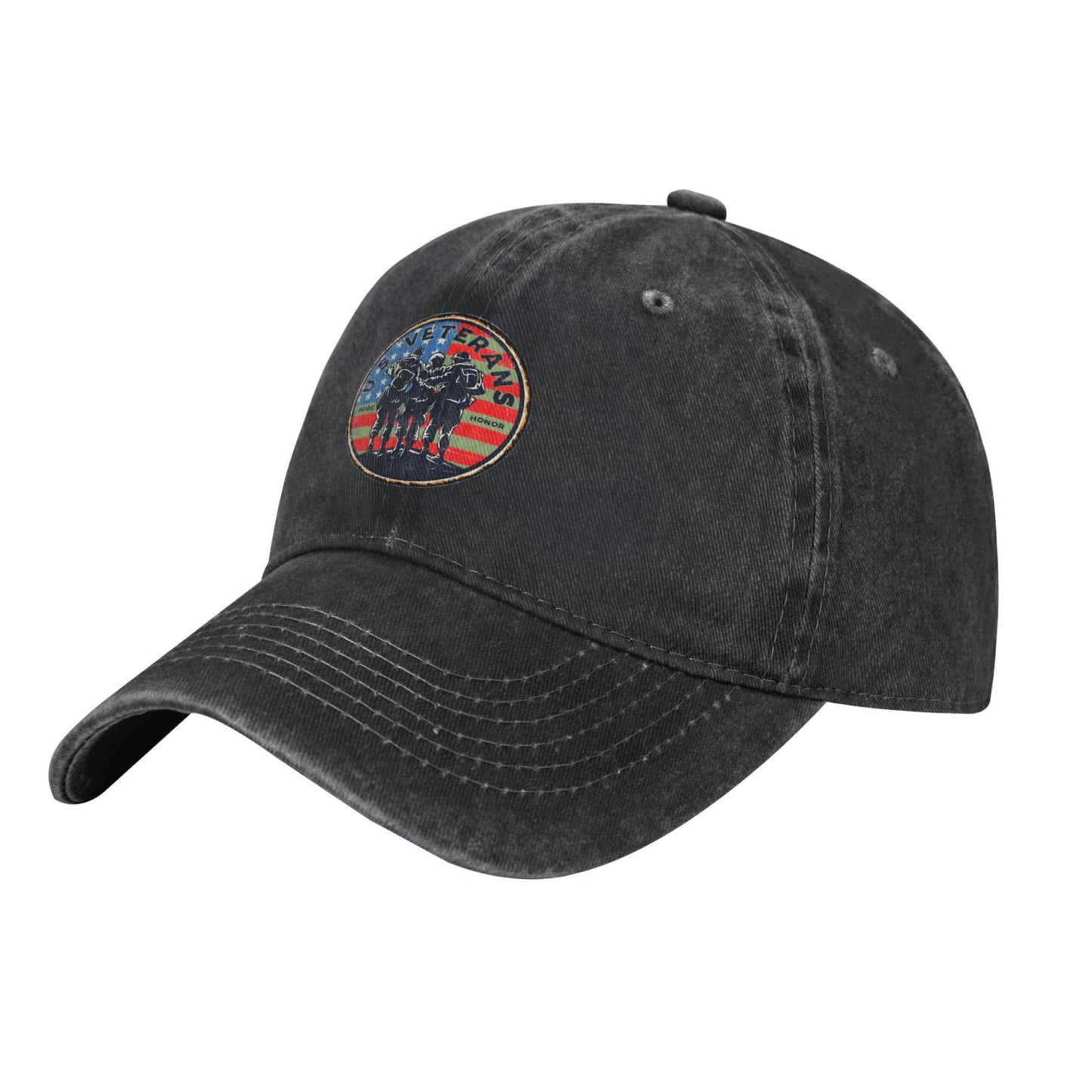 US Military Veterans Printed unisex baseball cap adjustable cap outdoor sun hats trucker hat