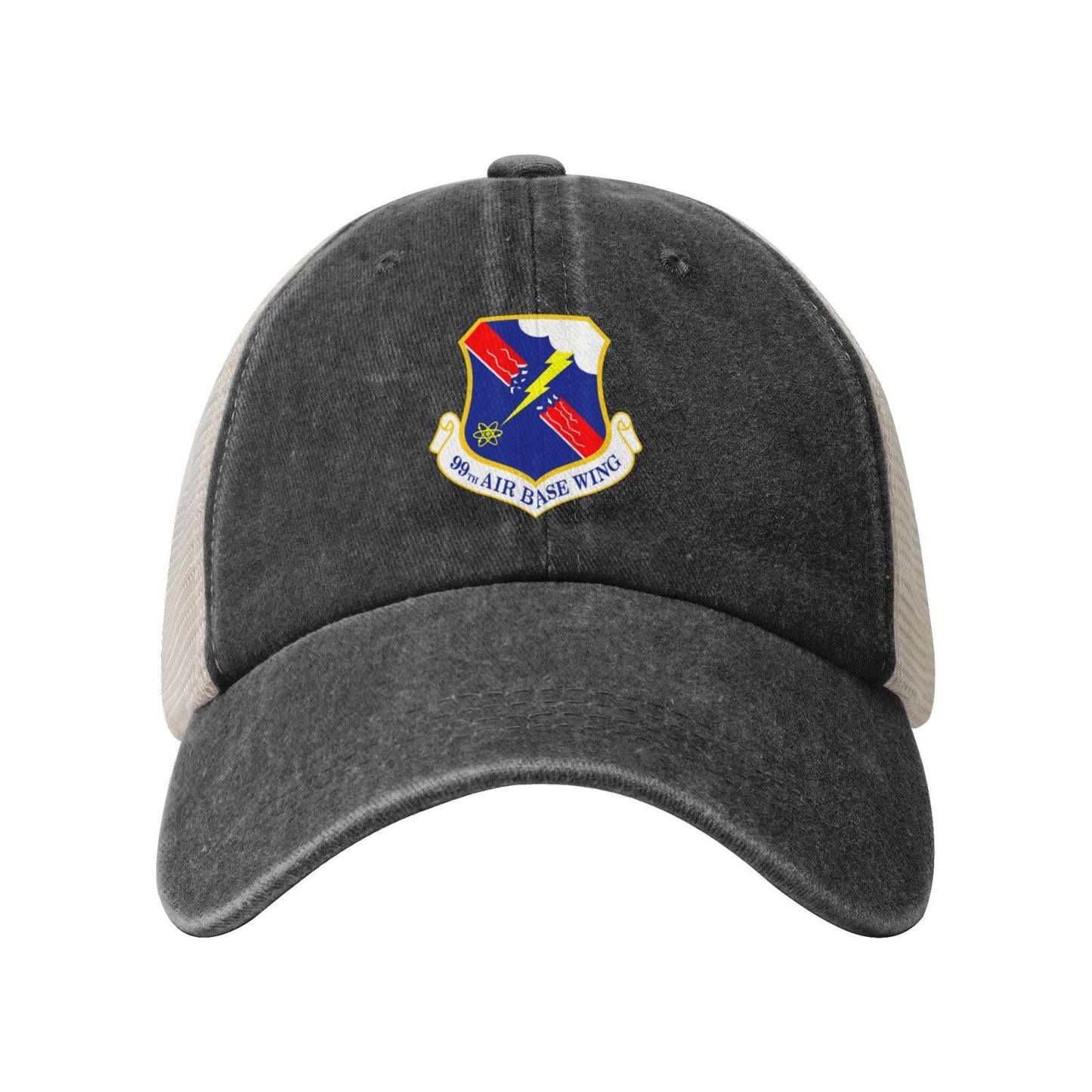 99th Air Base Wing Printed unisex baseball cap adjustable grid baseball cap veteran gift