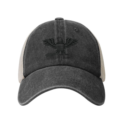 US-O6 Insignia Printed unisex baseball cap adjustable grid baseball cap veteran gift