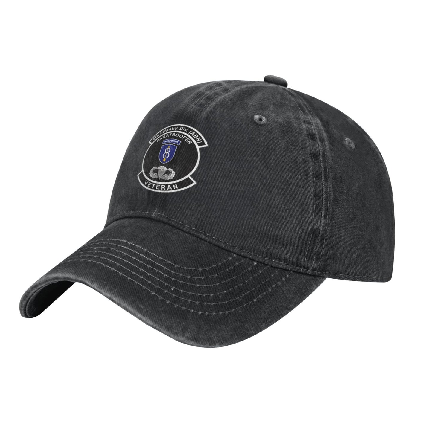 US 8th Infantry Division Airborne Printed unisex baseball cap outdoor hats adjustable cap trucker gift hat