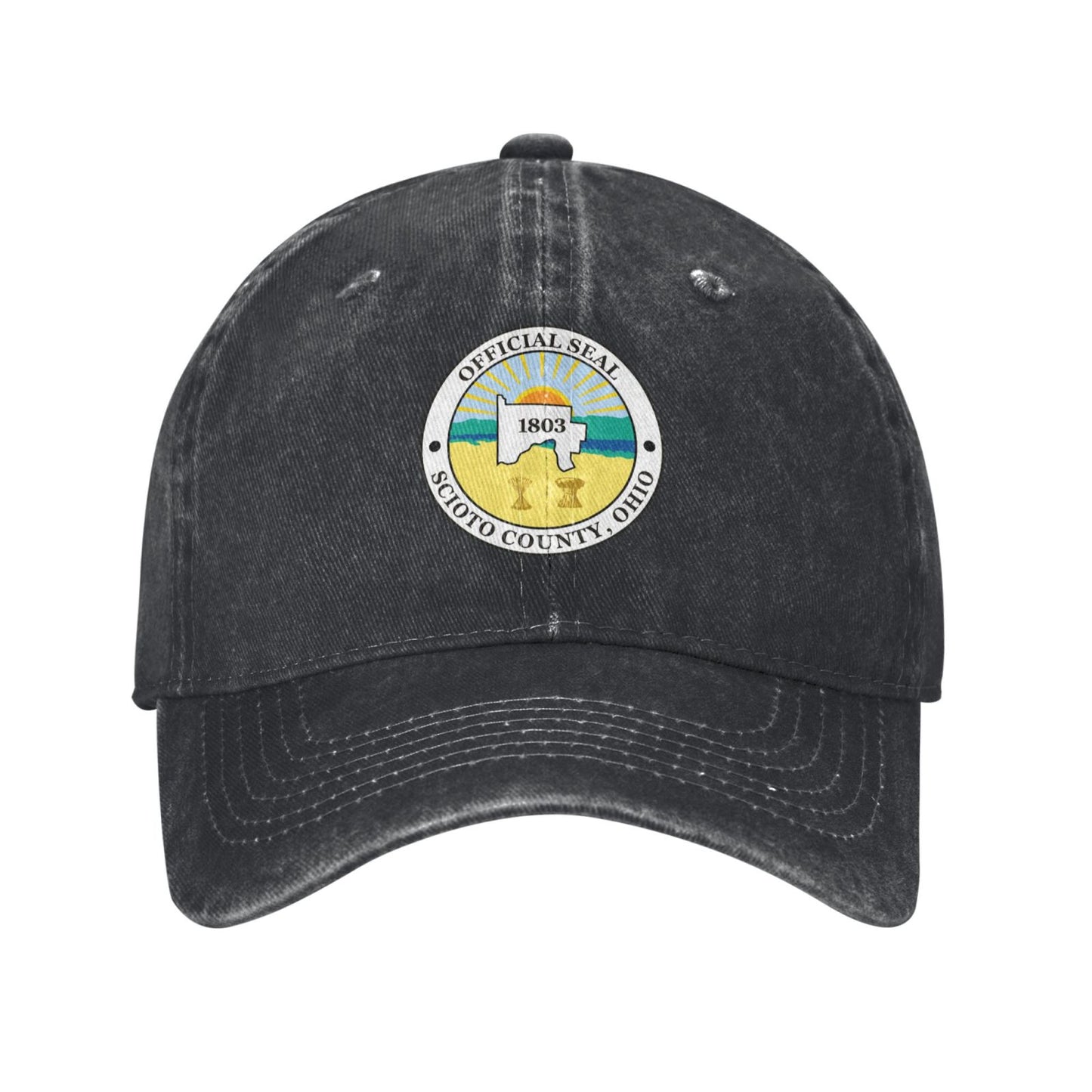 Scioto County Ohio Printed unisex baseball cap adjustable cap outdoor sun hats trucker hat