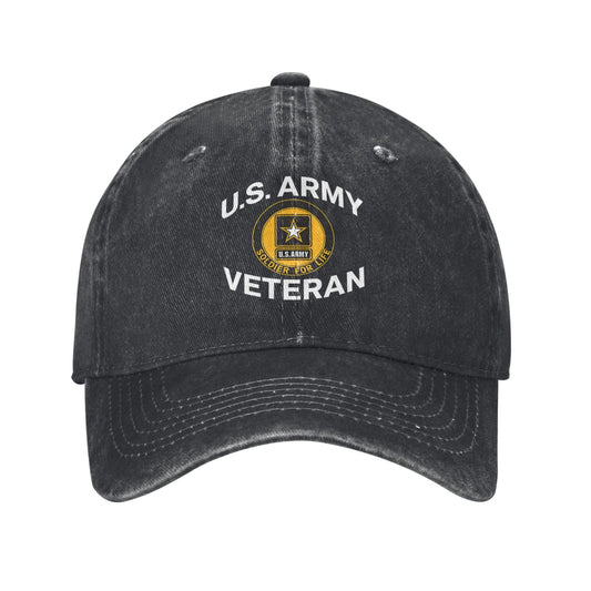 US Army Veteran Soldier Printed unisex baseball cap adjustable cap outdoor sun hats trucker hat