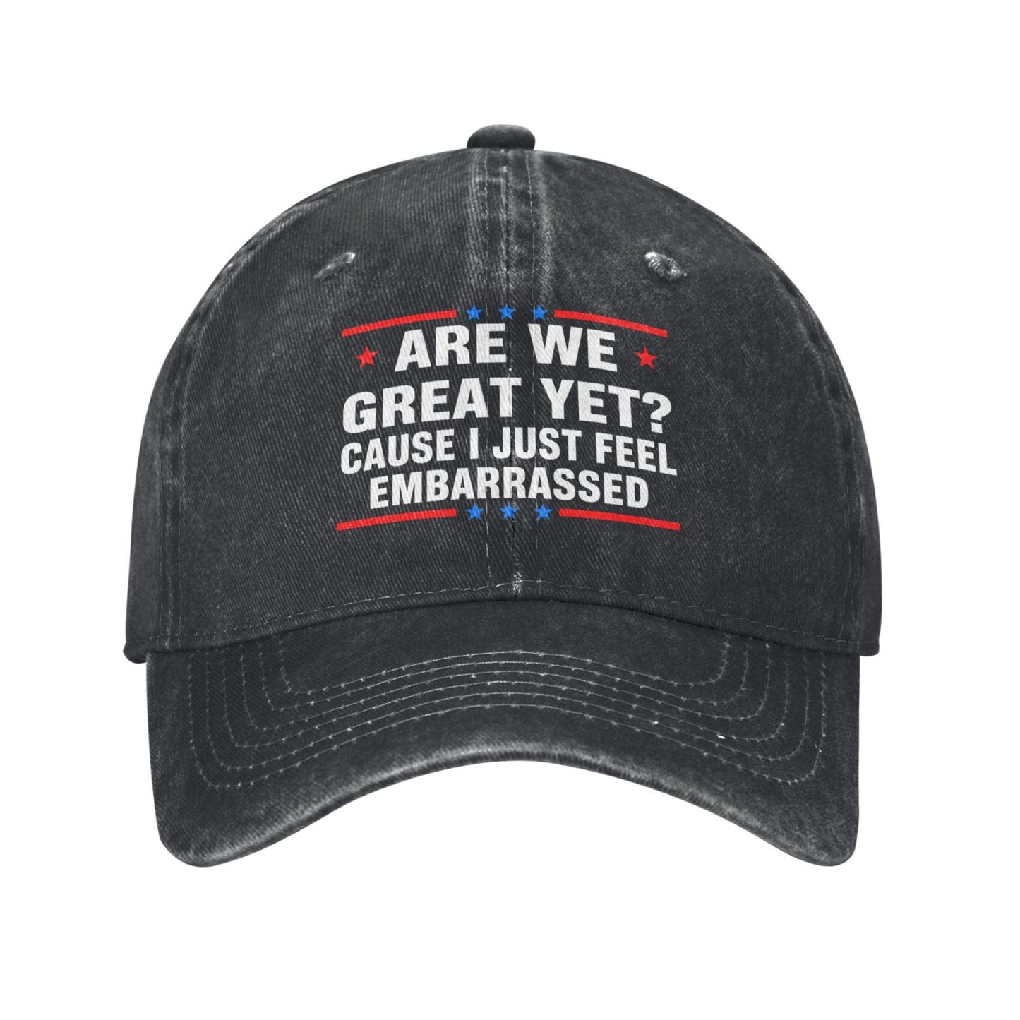 Are We Great Yet Printed unisex baseball cap outdoor hats adjustable cap trucker gift hat