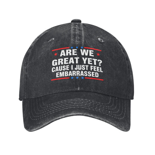 Are We Great Yet Printed unisex baseball cap outdoor hats adjustable cap trucker gift hat