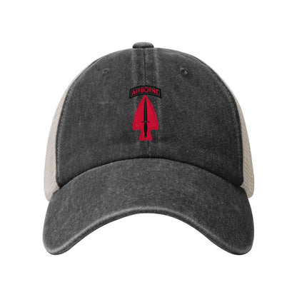 U.S.A Special Operations Command SSI (1989-2015) Printed unisex baseball cap adjustable grid baseball cap veteran gift