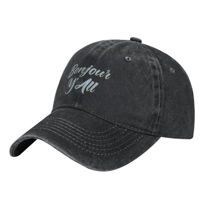 Bonjour Y'All Printed unisex baseball cap adjustable cap outdoor sun hats trucker hat