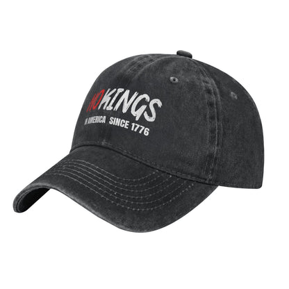 No Kings In America Since 1776 Printed unisex baseball cap outdoor hats adjustable cap trucker gift hat