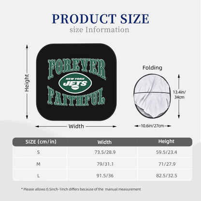 New York Jets Car front windshield sunshade UV resistant sunshade foldable
