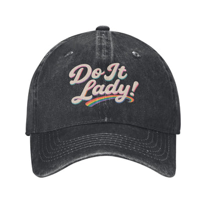 Do It Lady Printed unisex baseball cap outdoor hats adjustable cap trucker gift hat