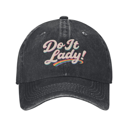 Do It Lady Printed unisex baseball cap outdoor hats adjustable cap trucker gift hat