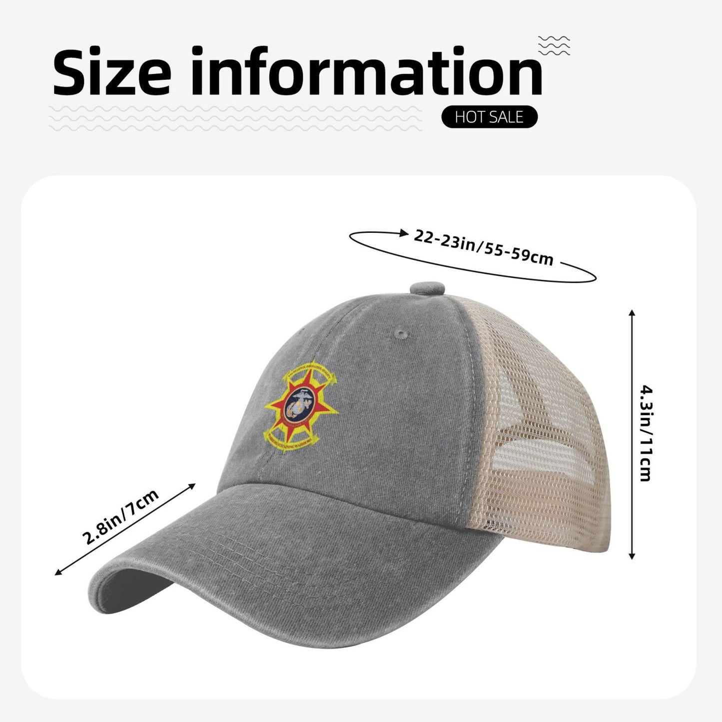 MLG Printed unisex baseball cap adjustable grid baseball cap veteran gift