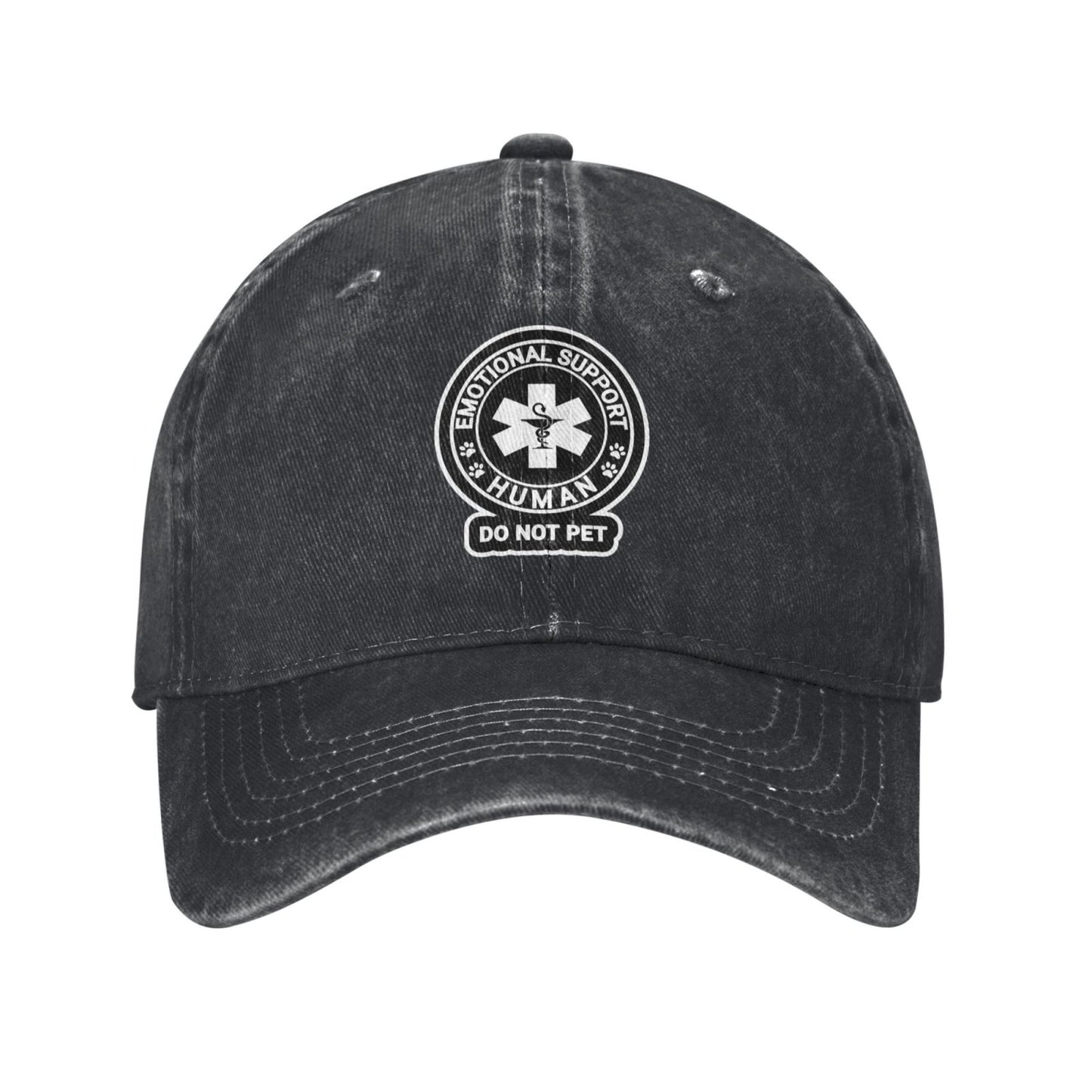 Emotional Support Human DO NOT PET(2) Printed unisex baseball cap adjustable cap outdoor sun hats trucker hat