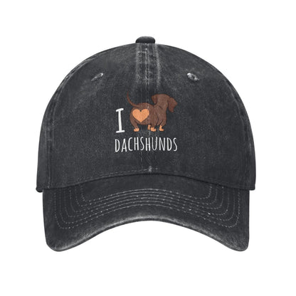 DACHSHUNDS Printed unisex baseball cap adjustable cap outdoor sun hats trucker hat