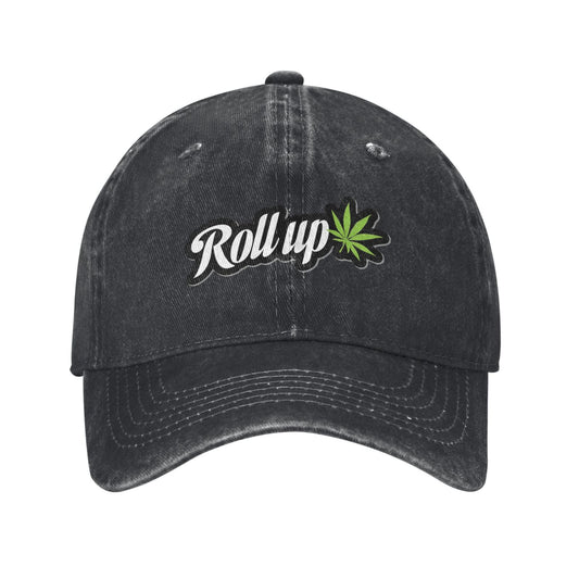 Roll Up Funny Prints Printed unisex baseball cap adjustable cap outdoor sun hats trucker hat