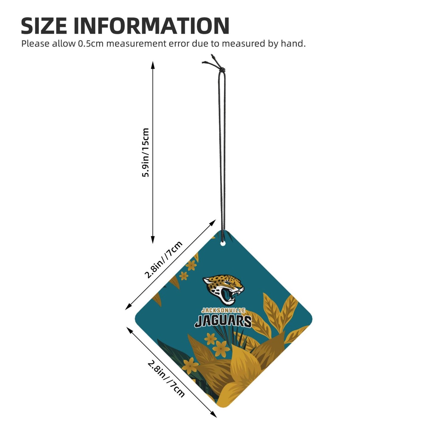 4-pcs Jacksonville Jaguars Car Air Fresheners Cards Set car aromatherapy tablets