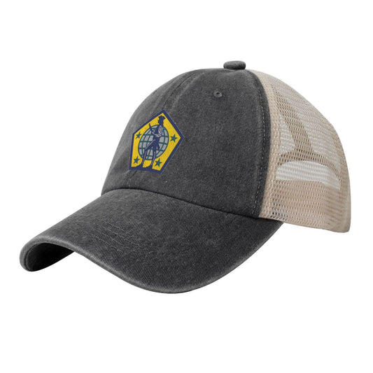 US Army HRC SSI Printed unisex baseball cap adjustable grid baseball cap veteran gift