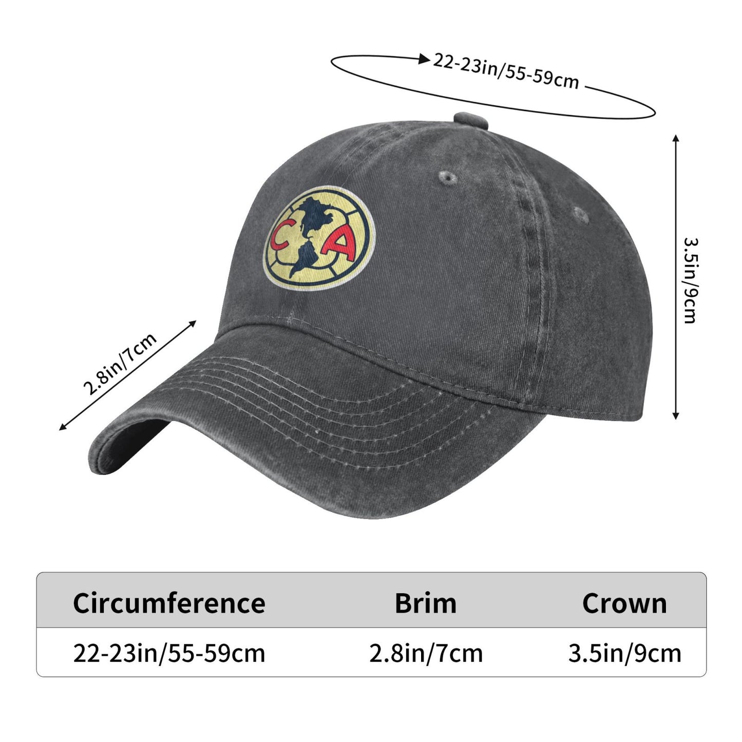 Club America Logo Printed unisex baseball cap adjustable cap outdoor sun hats trucker hat