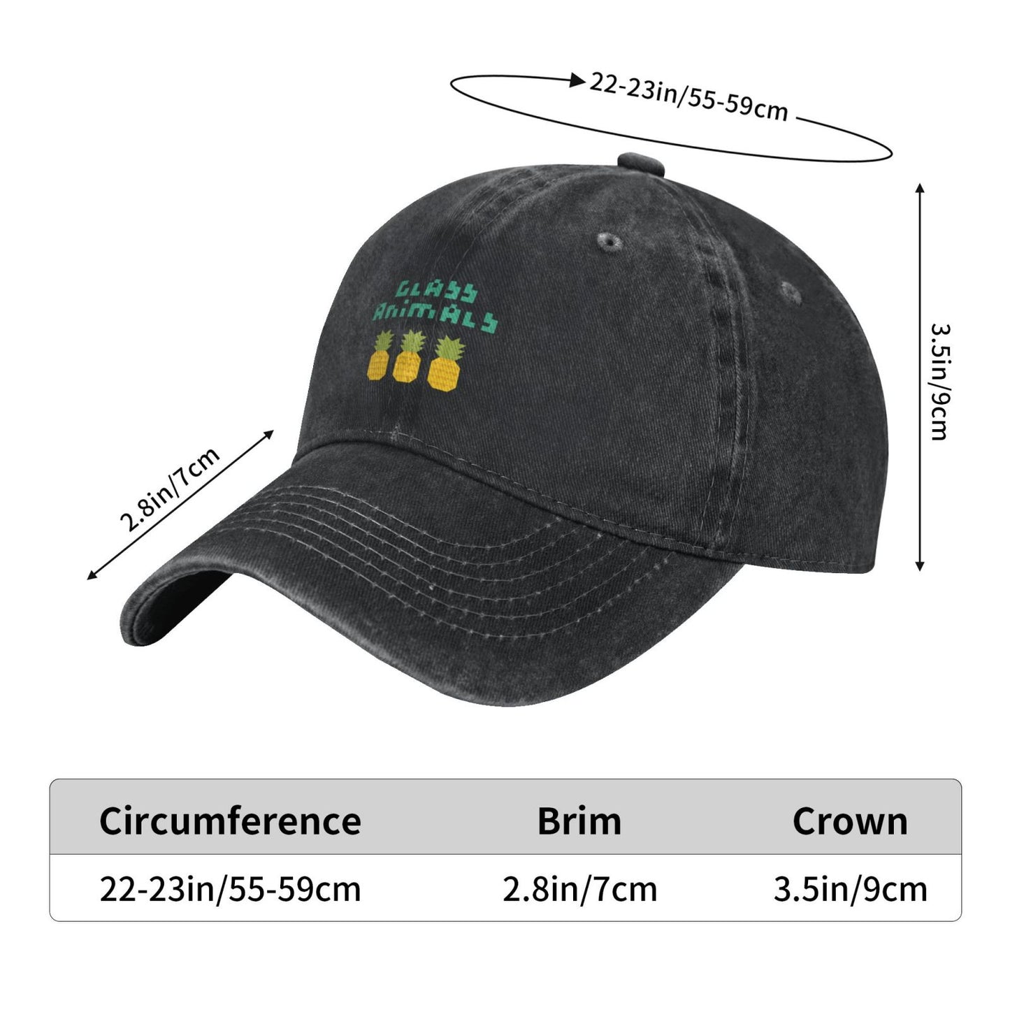 Glass Animals Printing unisex baseball cap adjustable hats veteran gift