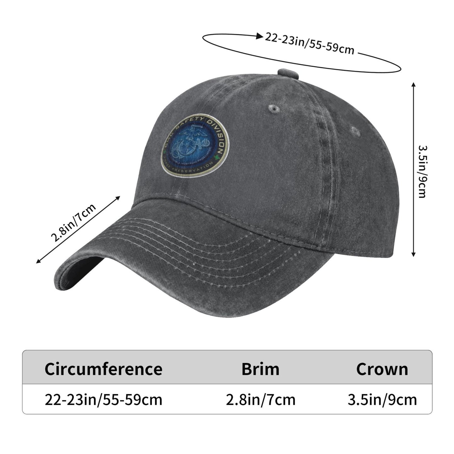 Safety Glow Printed unisex baseball cap adjustable cap veteran gift