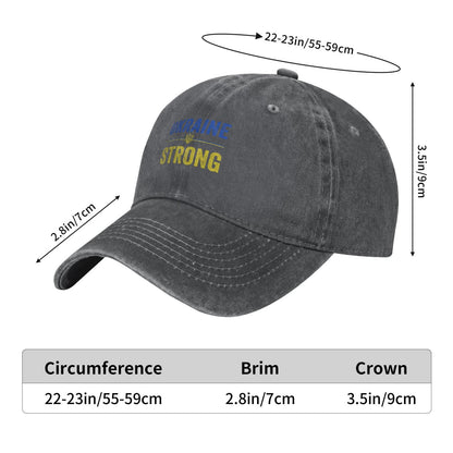 UKRAINE STRONG Printed unisex baseball cap adjustable cap outdoor sunshade trucker hat