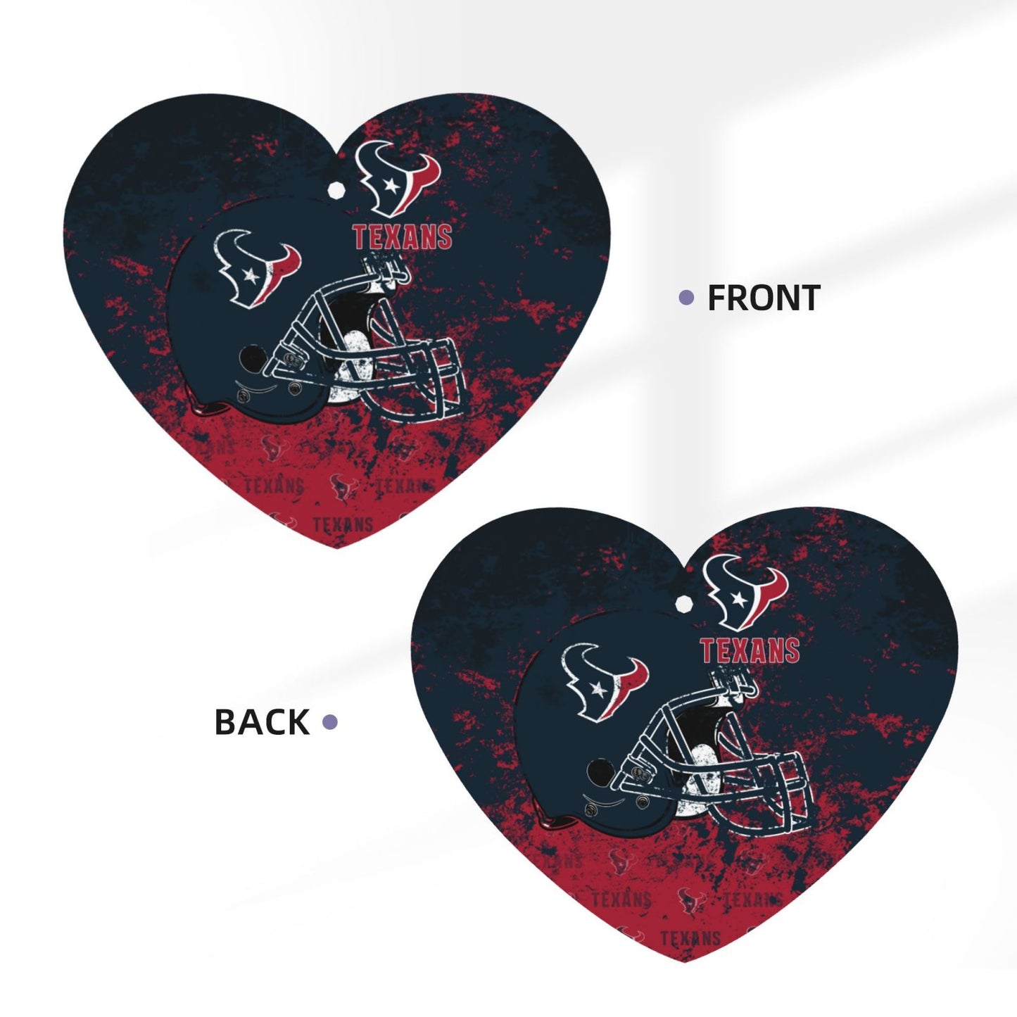 4-pcs Houston Texans Car Air Fresheners Cards Set car aromatherapy tablets