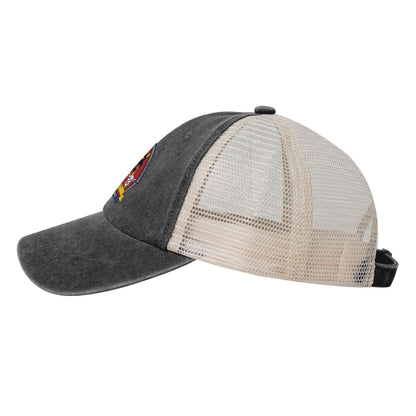 2D LAR BN Logo Printed unisex baseball cap adjustable grid baseball cap veteran gift