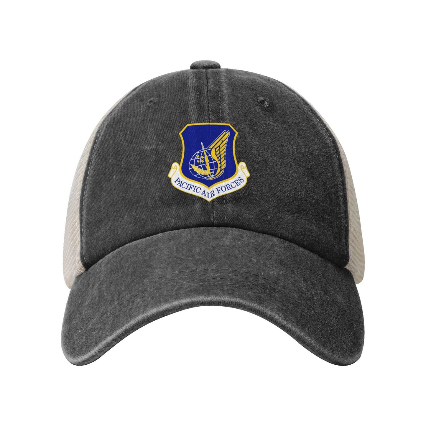 Pacific Air Forces Printed unisex baseball cap adjustable grid baseball cap veteran gift