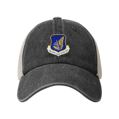 Pacific Air Forces Printed unisex baseball cap adjustable grid baseball cap veteran gift