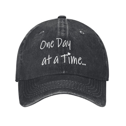 One Day At A Time Printed unisex baseball cap outdoor hats adjustable cap trucker gift hat
