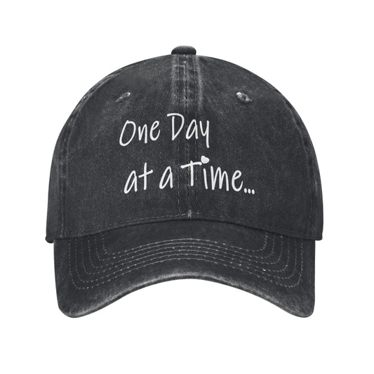 One Day At A Time Printed unisex baseball cap outdoor hats adjustable cap trucker gift hat