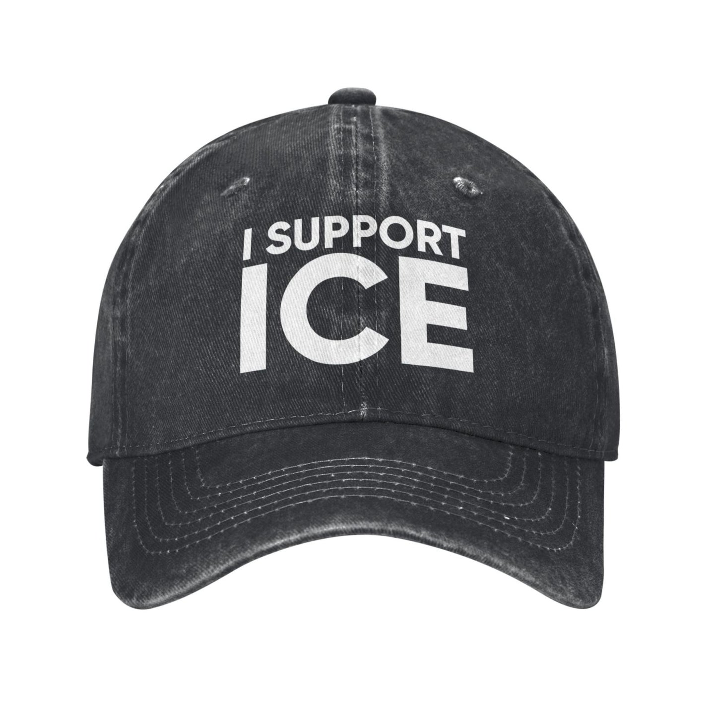I Support ICE Printed unisex baseball cap outdoor hats adjustable cap trucker gift hat