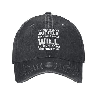 IF AT FIRST YOU DON'TSUCCEED Printed unisex baseball cap adjustable cap outdoor sun hats trucker hat
