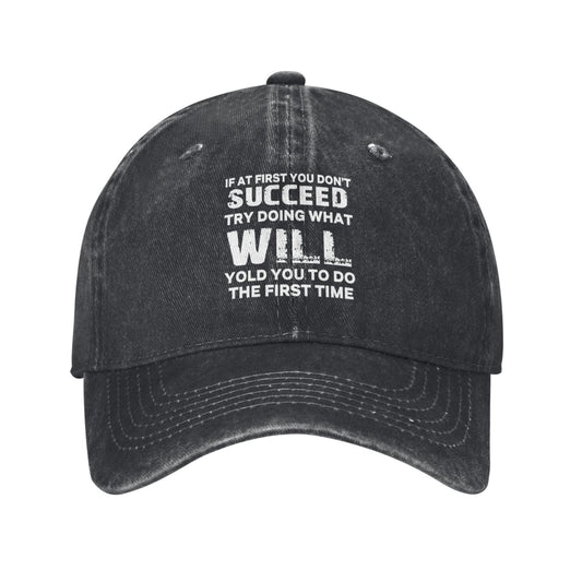 IF AT FIRST YOU DON'TSUCCEED Printed unisex baseball cap adjustable cap outdoor sun hats trucker hat