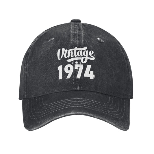1974 Birthday 50 Years Printed unisex baseball cap adjustable cap outdoor sun hats trucker hat