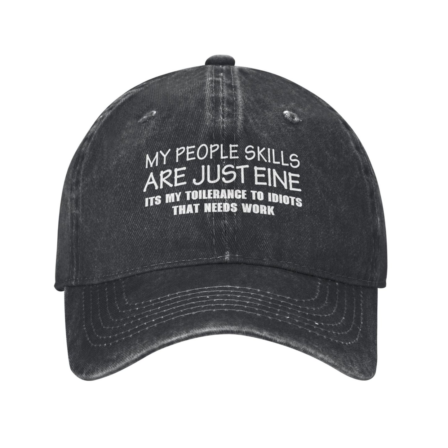 It's My Tolerance To Idiots That Needs Work Printed unisex baseball cap adjustable cap outdoor sun hats trucker hat