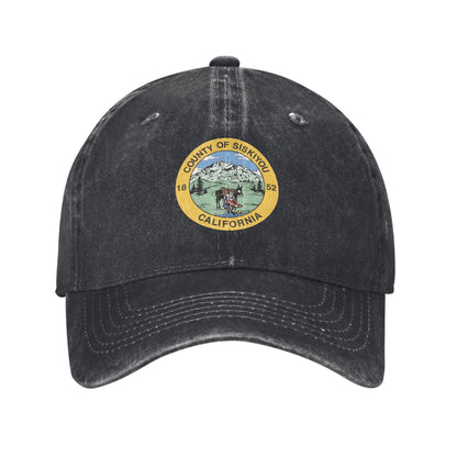 Siskiyou County, California Printed unisex baseball cap adjustable cap outdoor sun hats trucker hat