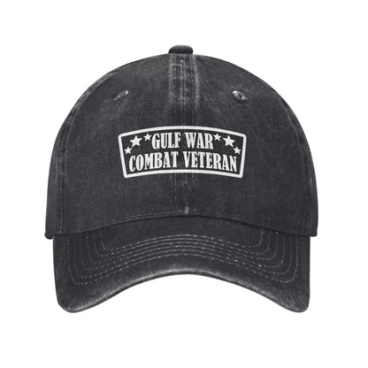 ULF WAR COMBAT VETERAN Printed unisex baseball cap adjustable cap outdoor sun hats trucker hat