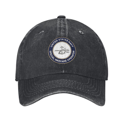 US Navy Special Warfare Qperator Printed unisex baseball cap adjustable cap outdoor sun hats trucker hat