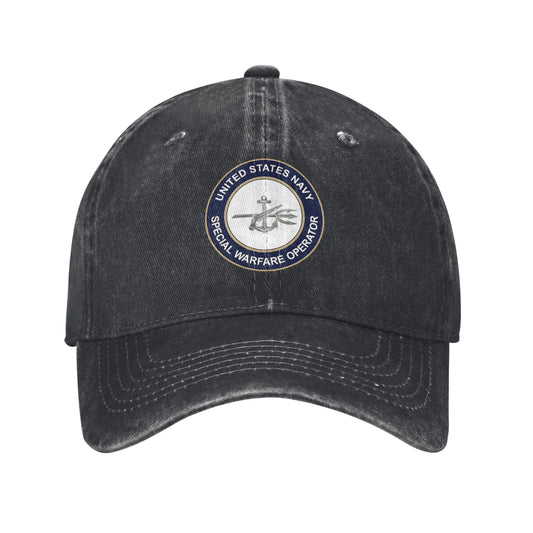 US Navy Special Warfare Qperator Printed unisex baseball cap adjustable cap outdoor sun hats trucker hat