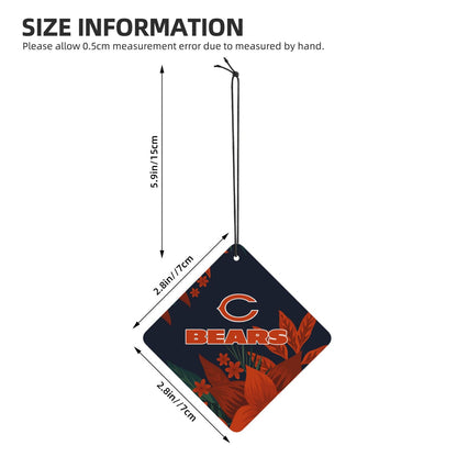 4pcs- Chicago Bears car aromatherapy tablets Car Air Fresheners Cards Set