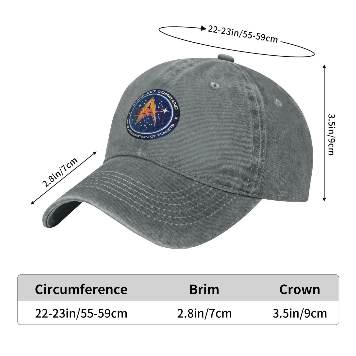 Starfleet Command Printed unisex baseball cap outdoor hats adjustable cap trucker gift hat