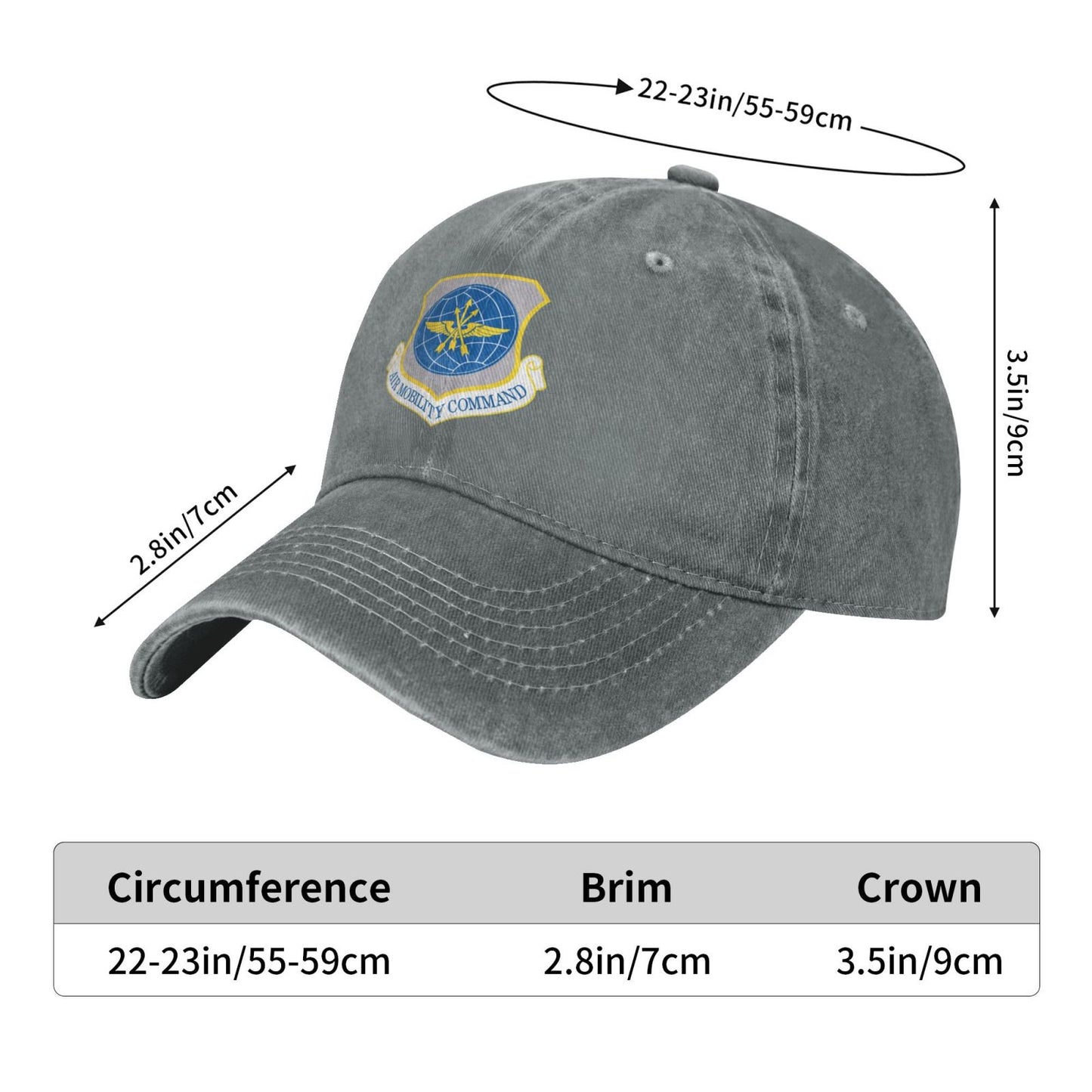 Air Mobility Command Printed unisex baseball cap adjustable cap veteran gift