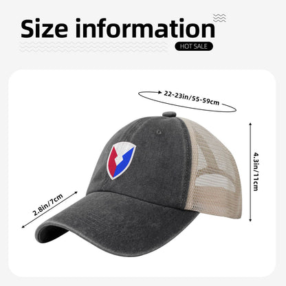 AMC Shoulder Insignia Printed unisex baseball cap adjustable grid baseball cap veteran gift