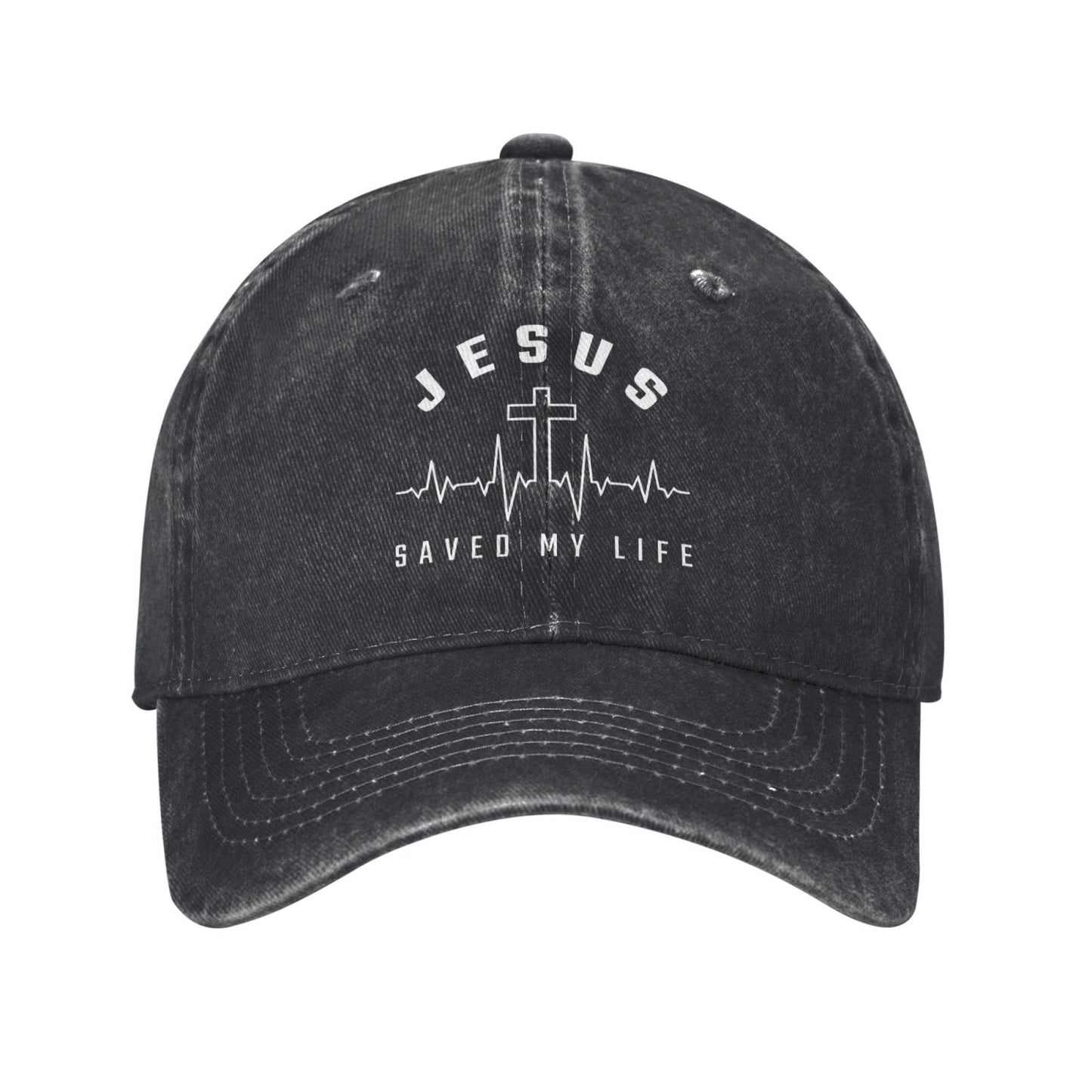 Jesus-Saved My Life Printed unisex baseball cap outdoor hats adjustable cap trucker gift hat
