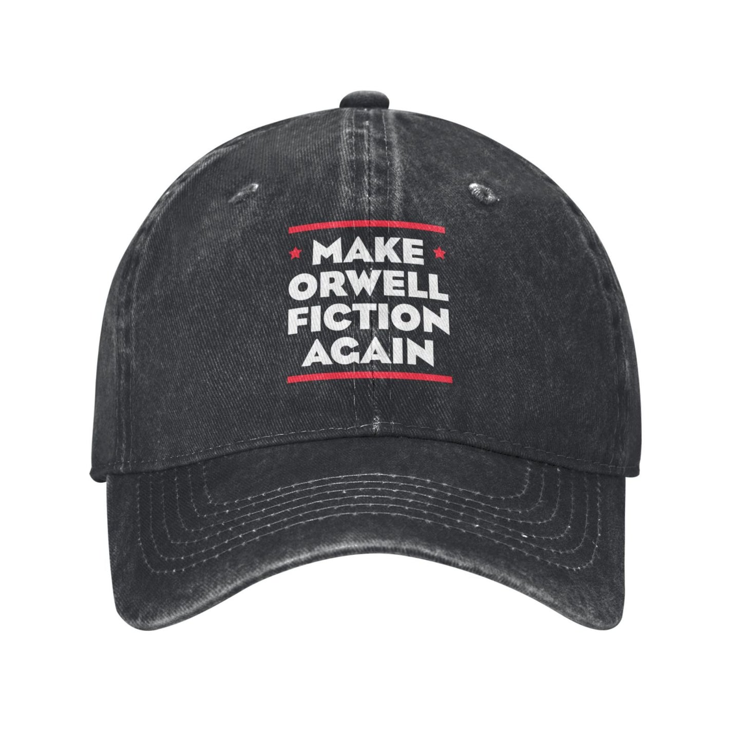 Make Orwell Fiction Again Printed unisex baseball cap outdoor hats adjustable cap trucker gift hat