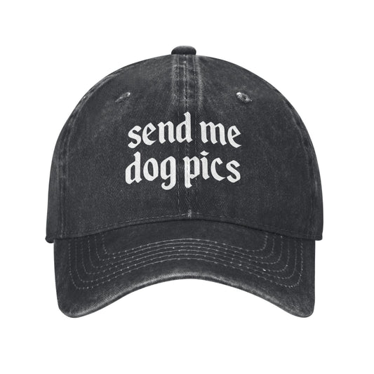 Send Me Dog Pics Printed unisex baseball cap adjustable cap outdoor sun hats trucker hat