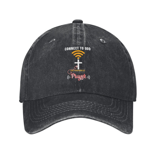Connect To God The Password Is Printed unisex baseball cap adjustable cap outdoor sun hats trucker hat