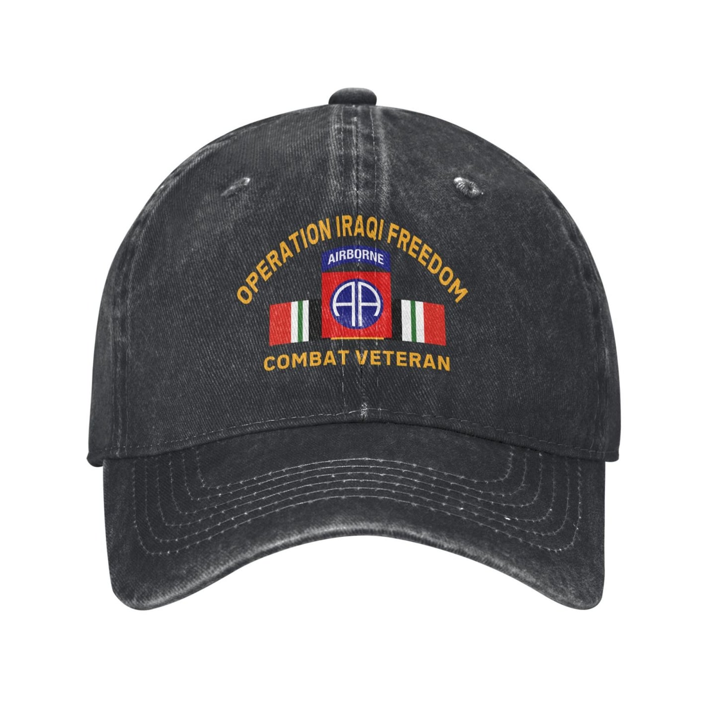 82nd Airborne Division Iraq Printed unisex baseball cap adjustable cap outdoor sun hats trucker hat