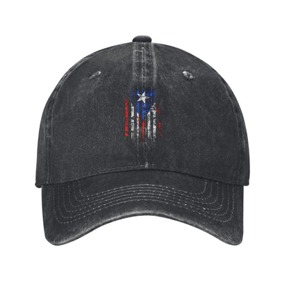 Puerto Rico & USA Flag Printed unisex baseball cap adjustable cap outdoor sun hats trucker hat